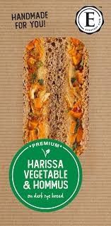 12 EDC HARISSA VEGETABLE HOMMUS SANDWICH