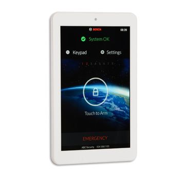 BOSCH, Solution Series 7" Touch Screen, Graphic LCD, White, Touch to arm feature, Suits Solution 2000, 3000 & 4000, 192.69 x 115.69 x 13.83mm