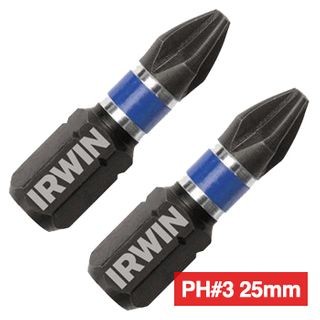 IRWIN, Impact Screwdriving Bits, Pack of 2, PH3, 25mm