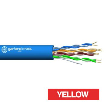 CABLE, Cat5E 4 pair 8 x 1/0.51 UTP YELLOW, 305m box