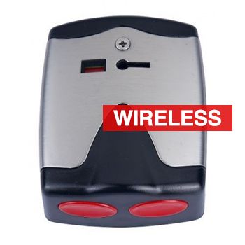 SECOR, Wireless Dual Press Hold Up Button, Momentary, Transmitter only, Requires RRR1000W RF receiver