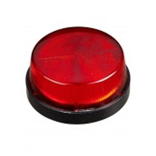 NETDIGITAL, Strobe, Miniature, Red, Weather resistant, Round base with 2 fixing screws, 12V DC