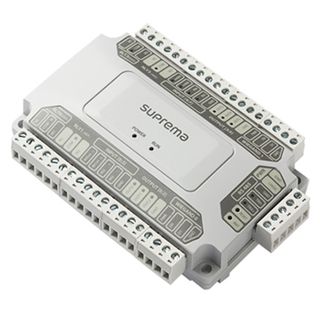 SUPREMA, Secure Multi-door I/O module, 4x form C relay outputs, 2x Wiegand In/Out, RS-485 Encrypted communications, 6CH Dry contact inputs, 12V DC, 1A max