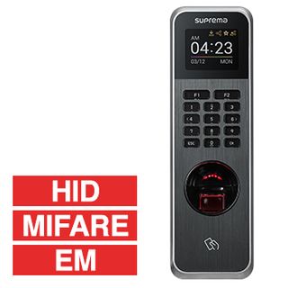 SUPREMA, BioLite N2, IP Fingerprint, T&A and RFID reader, Up to 20,000 fingerprints (10,000 users), TCP/IP, Wiegand, IP67, RS485, Relay, EM, Mifare, iClass, HID, BLE & NFC compatible, 12V DC,