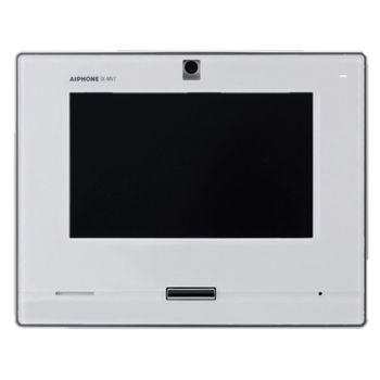 AIPHONE, IX Series, IP Direct Master station, Video and Audio, 7" Colour LCD display, Handsfree, White, PoE 802.3af, Door release, Desk or wall mount,