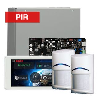 BOSCH, Solution 2000, Alarm kit, Includes ICP-SOL2-P panel, 5" Touchscreen keypad, 2x ISC-BPR2-W12 PIR detectors