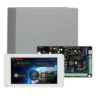BOSCH, Solution 2000, Alarm kit, Includes ICP-SOL2-P panel, IUI-SOL-TS5 LCD 5" Touchscreen keypad