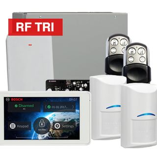 BOSCH, Solution 3000, Wireless Alarm kit, Includes ICP-SOL3-P panel, IUI-SOL-TS5 5" LCD Touchscreen keypad, 2x RFDL-11 Wireless Tri-Tech detectors, B810 Wireless receiver, 2x HCT4UL transmitters