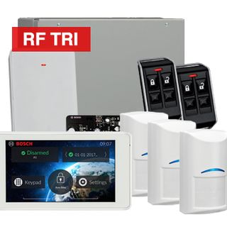 BOSCH, Solution 3000, Wireless Alarm kit, Includes ICP-SOL3-P panel, 5" Touchscreen keypad, 3x RFDL-11 Wireless Tri-Tech detectors, B810 Wireless receiver, 2x RFKF-FB transmitters