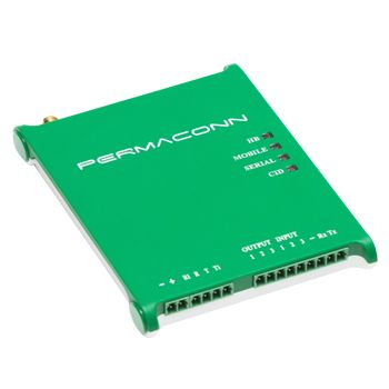 PERMACONN, IP communicator, (Telstra 4G), Single SIM + IP comms, 3 inputs + 3 outputs, 8 - 15V DC, 0.19A (max)/13.8V DC