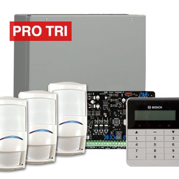 BOSCH, Solution 3000, Alarm kit, Includes ICP-SOL3-P panel, IUI-SOL-TEXT keypad, 3x  ISC-PDL1-W18G PIR detectors,
