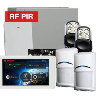 BOSCH, Solution 3000, Wireless Alarm kit, Includes ICP-SOL3-P panel, IUI-SOL-TS5 LCD Touchscreen keypad, 2x RFPR-12 Wireless PIR detectors, B810 Wireless receiver, 2x HCT-4UL transmitters,.