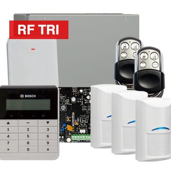 BOSCH, Solution 3000, Wireless Alarm kit, Includes ICP-SOL3-P panel, IUI-SOL-TEXT LCD keypad, 3x RFDL-11 Wireless Tri-Tech detectors, B810 Wireless receiver, 2x HCT4UL transmitters