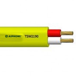 AIPHONE, KB Wire Polyethylene Cable, 0.9mm Dia Conductor, Yellow, suits all Aiphone video intercoms, 100m roll,