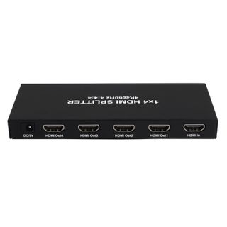 XTENDR, HDMI 1 input 4 output splitter, 4K UHD support, EDID copy, HDCP2.2, Support HDR, Supports Dolby,DTS 7.1 audio, 5V DC power (included)