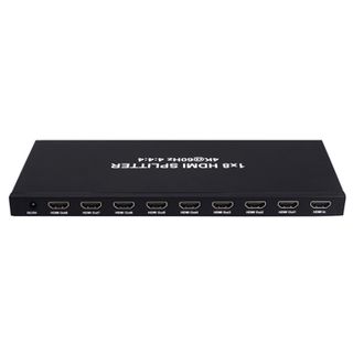 XTENDR, HDMI 1 input 8 output splitter, 4K UHD support, EDID copy, HDCP2.2, Support HDR, Supports Dolby,DTS 7.1 audio, 5V DC power (included)