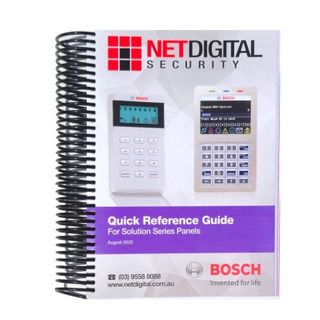 NETDIGITAL, Bosch Solution Series, Quick reference guide, Comprehensive quick guide for Bosch Solution Series control panels.