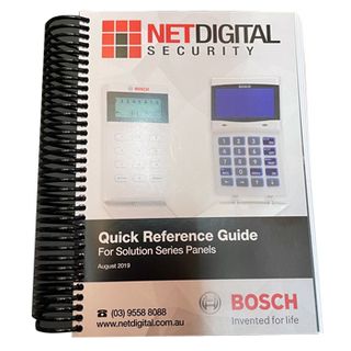 NETDIGITAL, Bosch Solution Series, Quick reference guide, Comprehensive quick guide for Bosch Solution Series control panels.