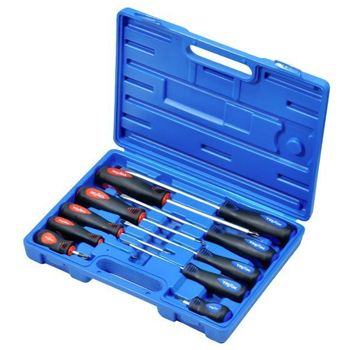 NETDIGITAL, Screwdriver set, 10 piece, Includes 5 x Phillips head and 5 x slotted screwdrivers, Supplied in robust carry case.