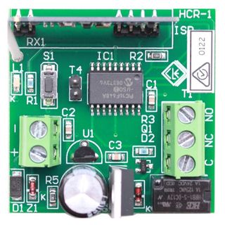 NETDIGITAL, Wireless Standalone Receiver, Single Channel, Single Relay Output, 433.92MHz, 12V-24V AC/DC, 25ma. Max 19 fobs.