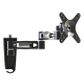 ULTRA, Monitor bracket, Articulated (Double) Arm, Black, Wall mount, Suits LCD/TFT from 13 to 32" 15kg holding force,Tilts 15dg, Swivels 180dg at head, 180 at mid, 180 at base, Suits 75 & 100mm VESA