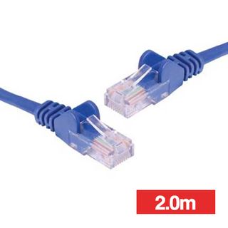 NETDIGITAL, Patch lead, Cat6 with RJ45 connectors, 2.0m cable length, Blue.