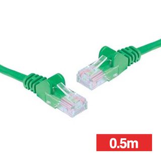 NETDIGITAL, Patch lead, Cat6 with RJ45 connectors, 0.5m cable length, Green.