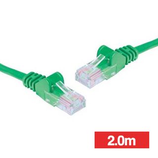 NETDIGITAL, Patch lead, Cat6 with RJ45 connectors, 2.0m cable length, Green.