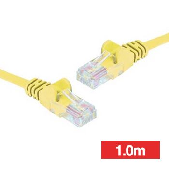 NETDIGITAL, Patch lead, Cat6 with RJ45 connectors, 1.0m cable length, Yellow.
