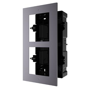 HIKVISION, 8000 Series 2, Modular Door station back box & frame, Flush mount, 2 modules.