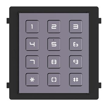 HIKVISION, 8000 Series 2, Modular Door station keypad, Backlit, RS-485, IP65.