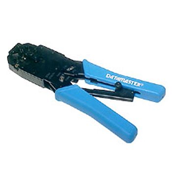 NETDIGITAL, Crimp tool kit, Modular connectors, Ideal for 4, 6 and 8 way modular plugs (RJ), In built cutter, In built stripper with stops for correct stripping length, comes in carry case.