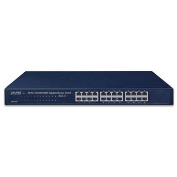PLANET, 24 Port Gigabit non Managed non stackable switch, 24 Ports Gigabit IEEE 802.3, 19" 1 RU rack mounting