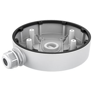 HIKVISION, Camera bracket, Surface mount box, White, Open w/ conduit access, Suits DS-2CD27x5 varifocal domes