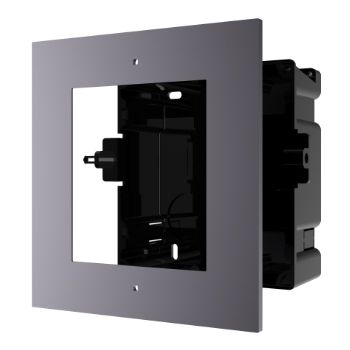 HIKVISION, 8000 Series 2, Modular Door station back box & frame, Flush mount, 1 module.