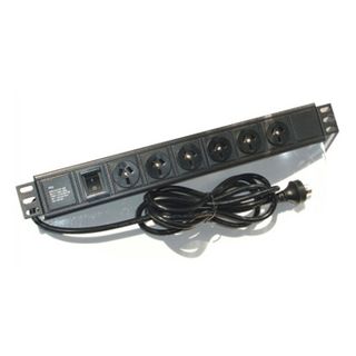 PSS, 6 Way horizontal power rail, Suits 19" Rack mount cabinet enclosure