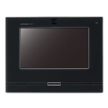 AIPHONE, IX Series, IP Direct Master station, Video and Audio, 7" Colour LCD display, Handsfree, Black, PoE 802.3af, Door release, Desk or wall mount.