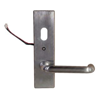 LEGGE, 700 Alpha, External standard cover plate with oval cylinder hole and LED, D style lever handle, Plate 172mm high x 46mm wide