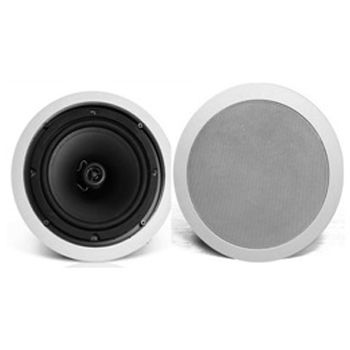 CMX, 5" Coaxial speaker, Ceiling mount, 6W, 5" (125mm), includes white metal grille, Wide dispersion, Rota-clamp mounting, 80-18KHz response,100V line (Taps at 3, 6W)