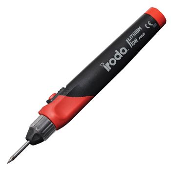 IRODA, PRO 25, 12W Lithium Powered Soldering iron, Self igniting, 10 sec heat up time, 90 min run time, Recharge via USB, Includes USB cable, Stand & 1 Tip