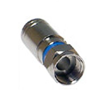 NETDIGITAL, F type connector, Male, Compression type, Suits RG6 quad shield coaxial cable,