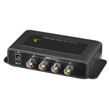 XTENDR, Video Distributor, 1 input 4 output video distributor, suits AHD, HD-CVI, HD-TVI & analogue signals.