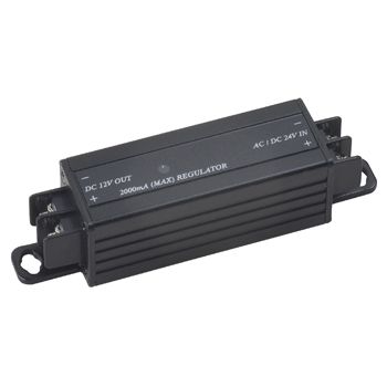 NETDIGITAL, Voltage converter, converts 15-26V AC or 15-28V DC to regulated 12V DC 2.0A output, Screw terminal connections.
