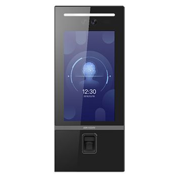HIKVISION, Intercom, Gen 2, Video Facial recognition Apartment door station, 5,000 face & finger, 10,000 card (Mifare), HD-IP, 10" LCD touch screen, 2MP camera, Ultra-wide angle, IP65, 12V DC, 2A,