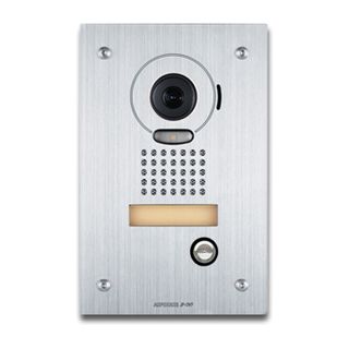 AIPHONE, JP Series, Door station, Video, Colour, Silver, Flush mount, Vandal resistant, Suits JP4MED, Includes mounting box