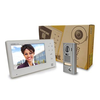 AIPHONE, JO Series, Video intercom kit, Colour, Hands free, Includes 1 x JO1MD master station, 1 x JODV surface mount vandal door station, 1x power supply