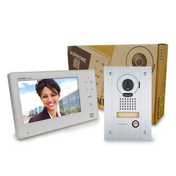 AIPHONE, JO Series, Video intercom kit, Colour, Hands free, Includes 1 x JO1MD master station, 1 x JODVF flush mount vandal door station, 1x power supply
