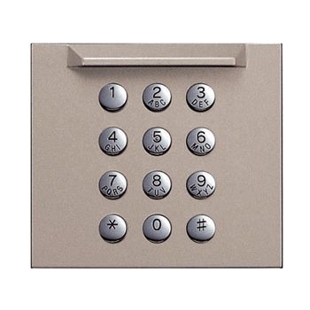 AIPHONE, GT Series, Digital keypad panel, Front cover panel to suit GT10K digital keypad module