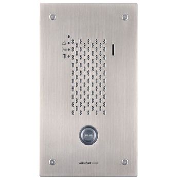 AIPHONE, IX Series, IP Direct Audio Door station, Flush mount, Stainless steel, PoE 802.3af, Contact input, Relay output