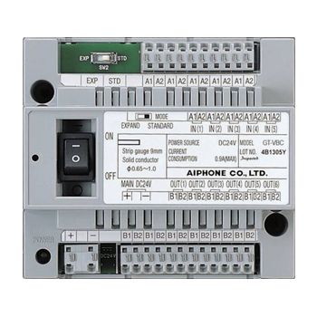 AIPHONE, GT Series, Video bus controller, Requires GTVBX for more than 16 door stations, DIN rail mount, 123 x 109 x 61mm